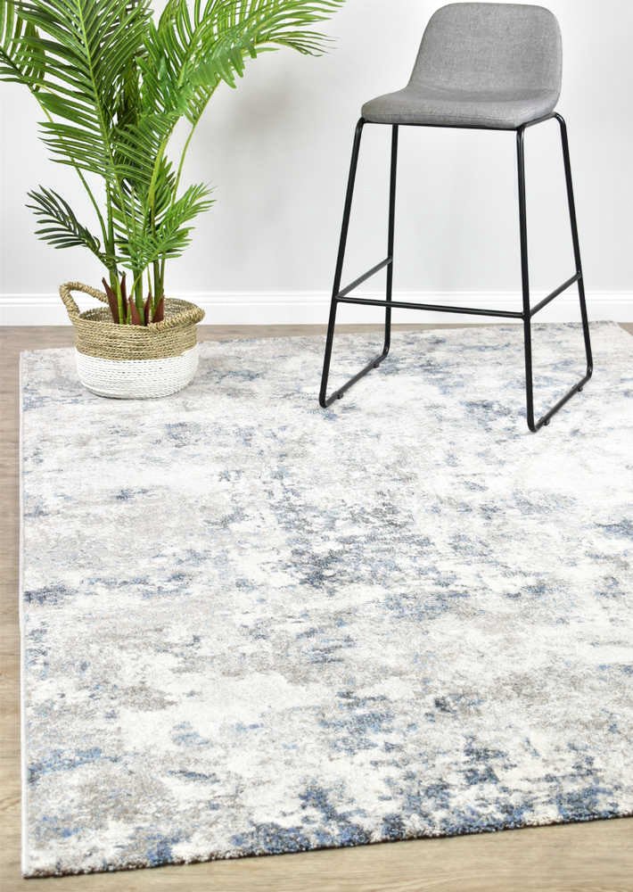 Quill Blue Transitional Rug