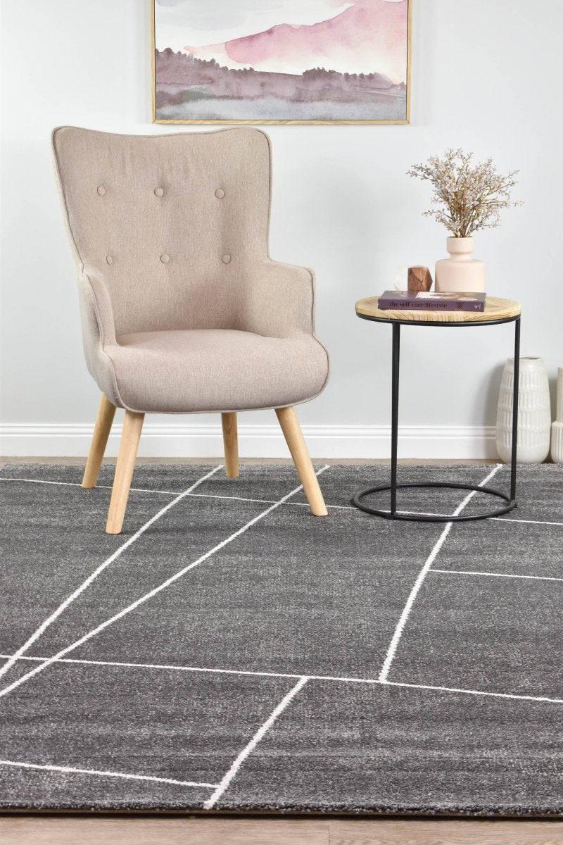 Quill Granite Lines Modern Rug