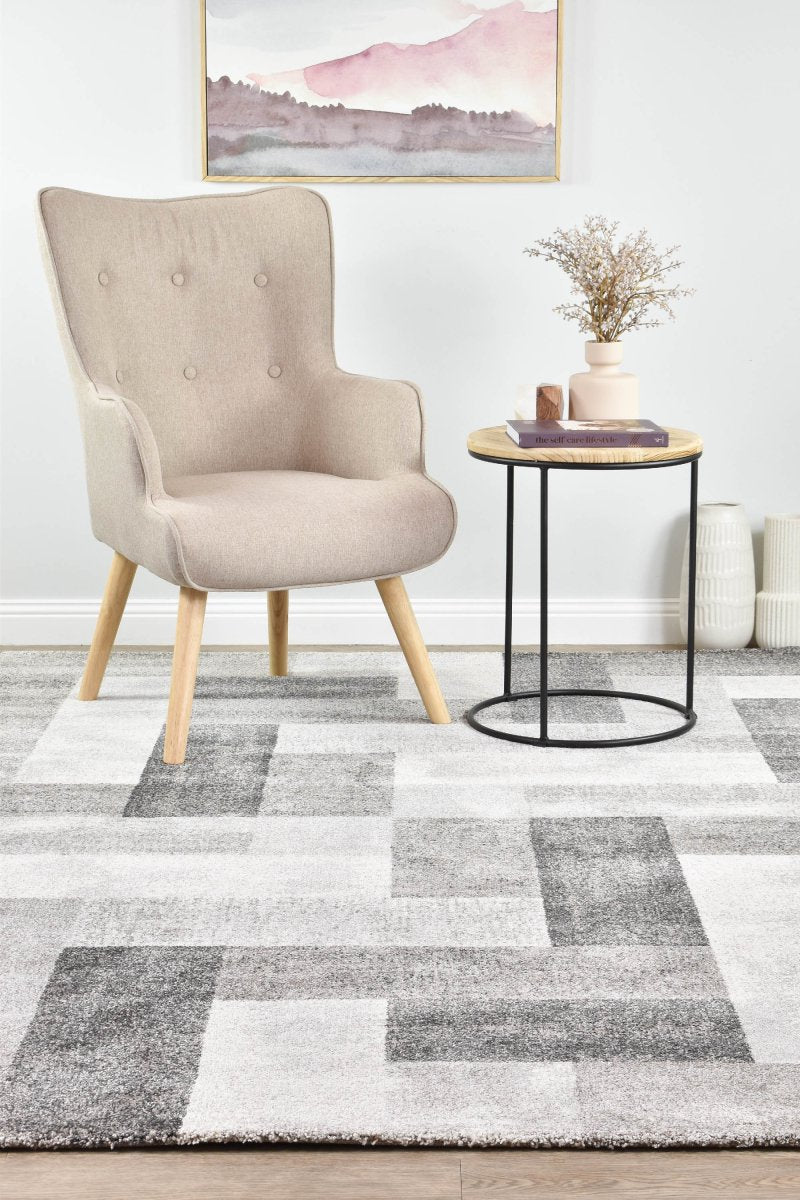 Quill Grey Labrinth Rug