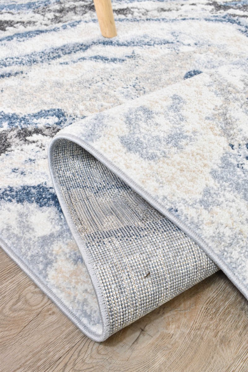 Raya Blue Wave Modern Rug