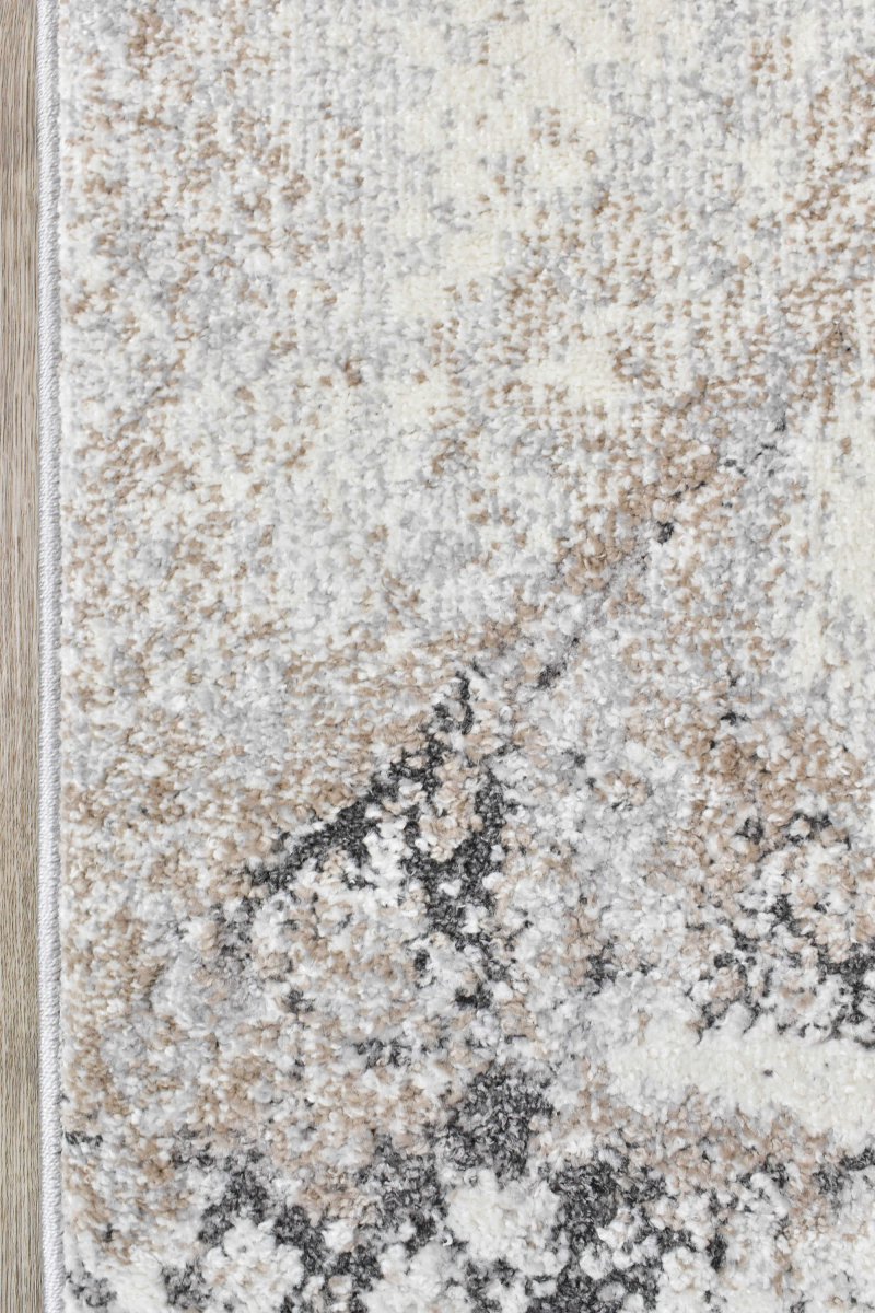 Raya Ivory Grey Modern Rug