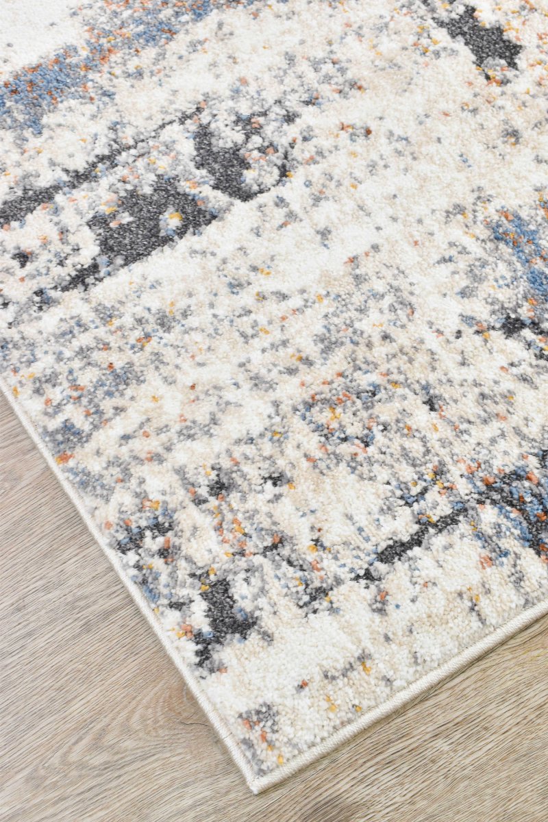 Raya Orange Beige Modern Rug