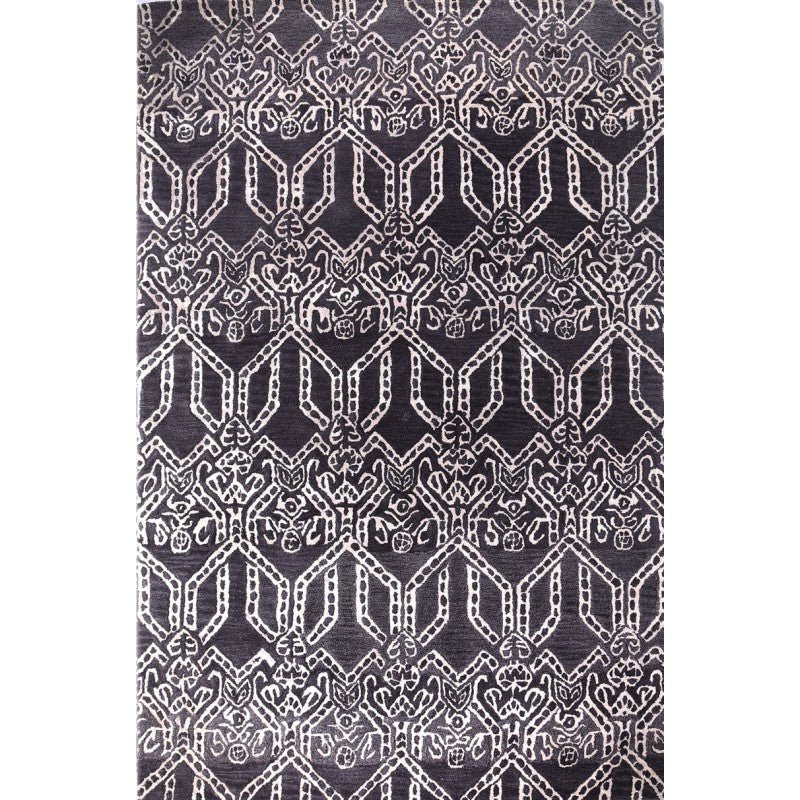 Regal Accent Charcoal Designer Rug Area Rug | Ruggy