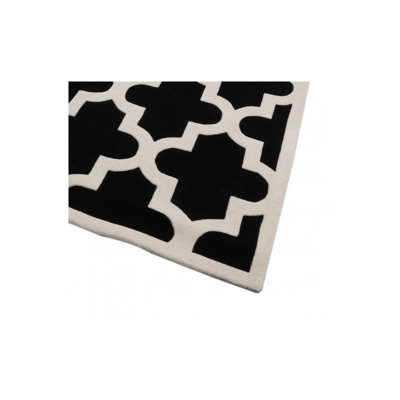 Regal Fushion Black White Designer Rug Area Rug | Ruggy