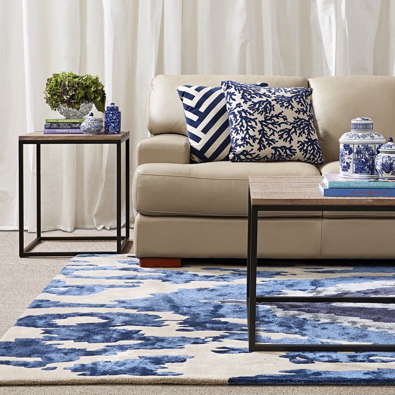 Regal Serenity Blue Designer Rug Area Rug | Ruggy