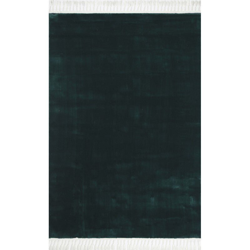 Reverie Teal Plain Rug Area Rug | Ruggy