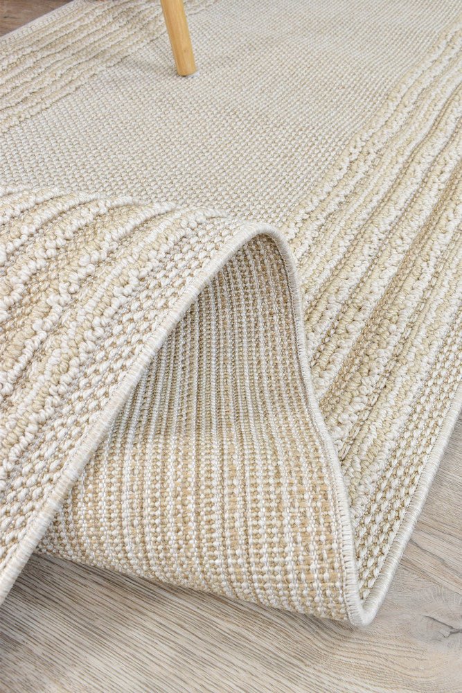 Rift Beige Outdoor Rug