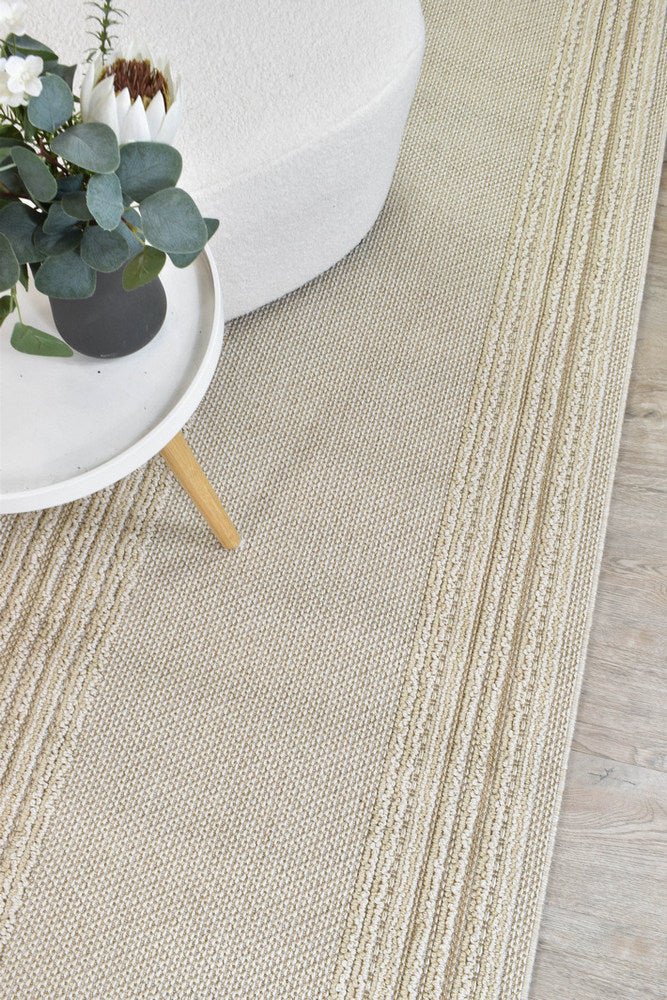 Rift Beige Outdoor Rug