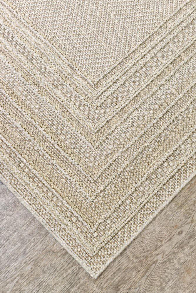 Rift Beige Outdoor Rug