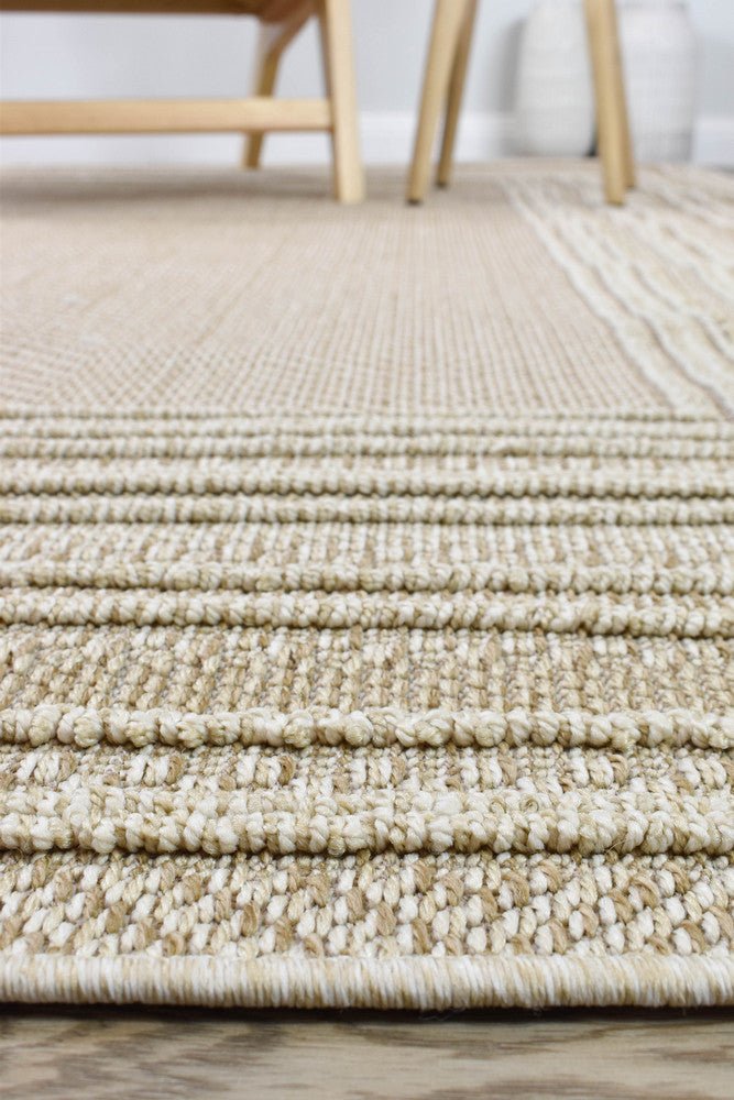 Rift Beige Outdoor Rug