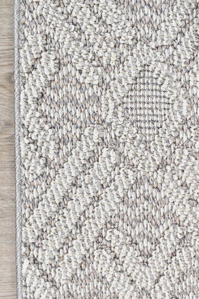 Rift Diamond Grey Hallway Runner