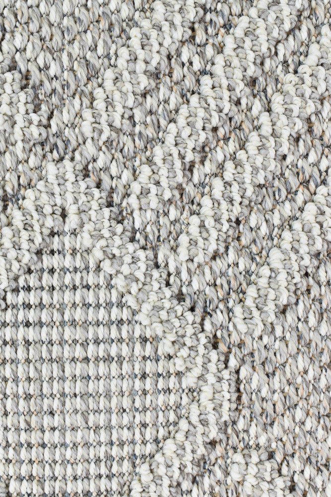 Rift Diamond Grey Outdoor Rug