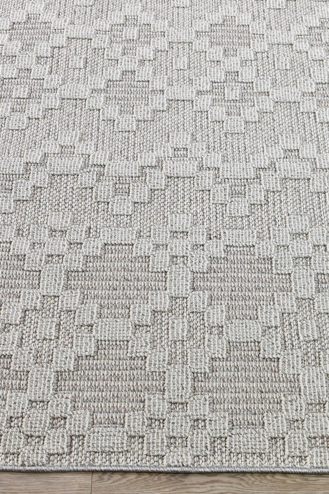 Rift Light Grey Outdoor Rug