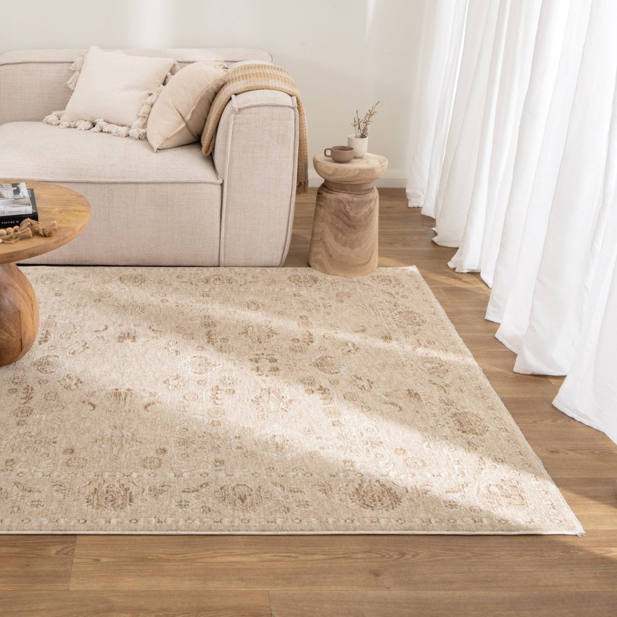 Roselle Warm Biscotti Vintage Beige Rug