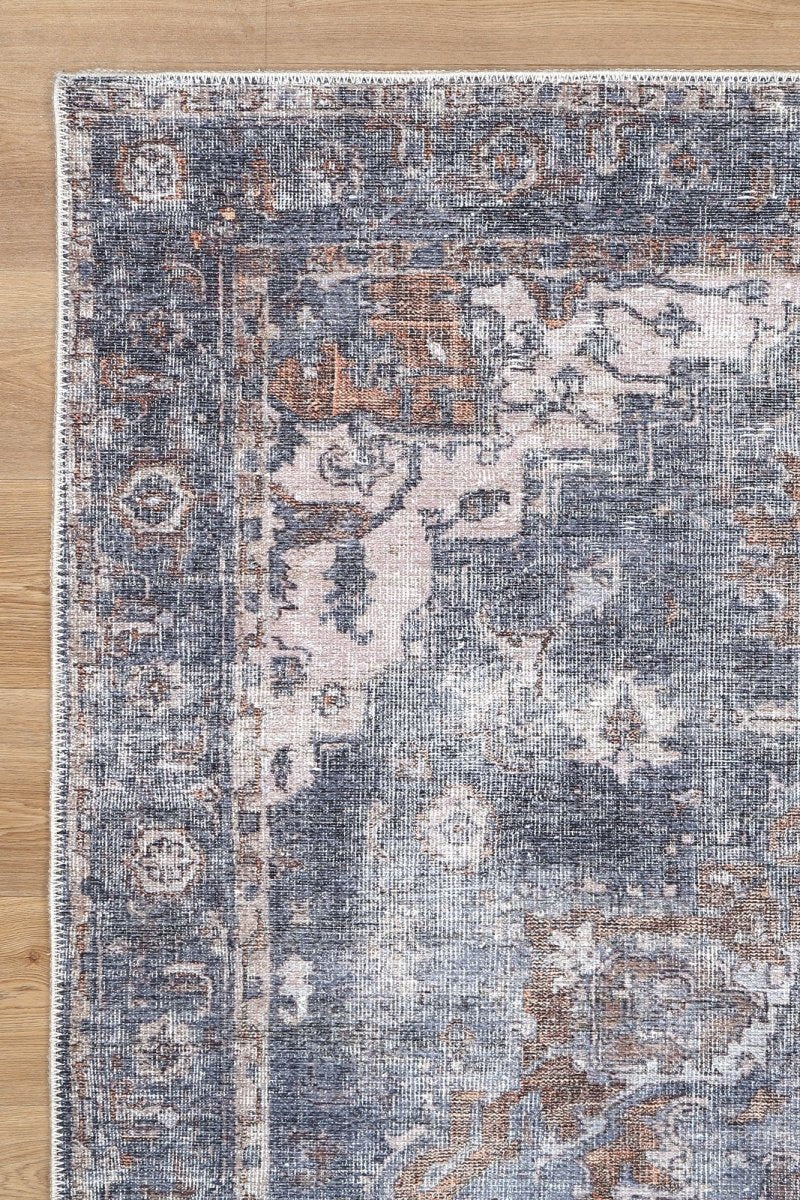 Royal Distressed Vintage Gold Runner Rug