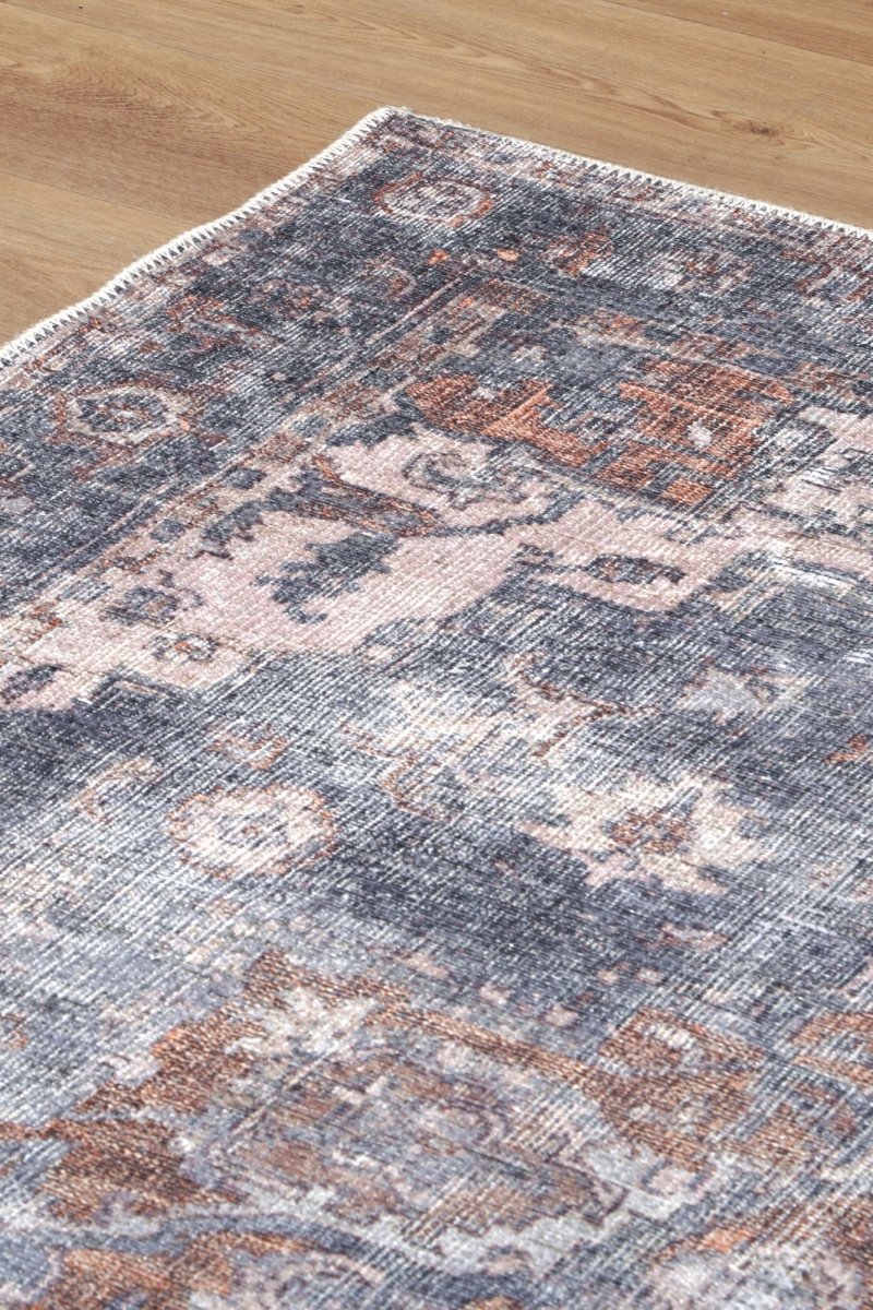 Royal Distressed Vintage Gold Runner Rug