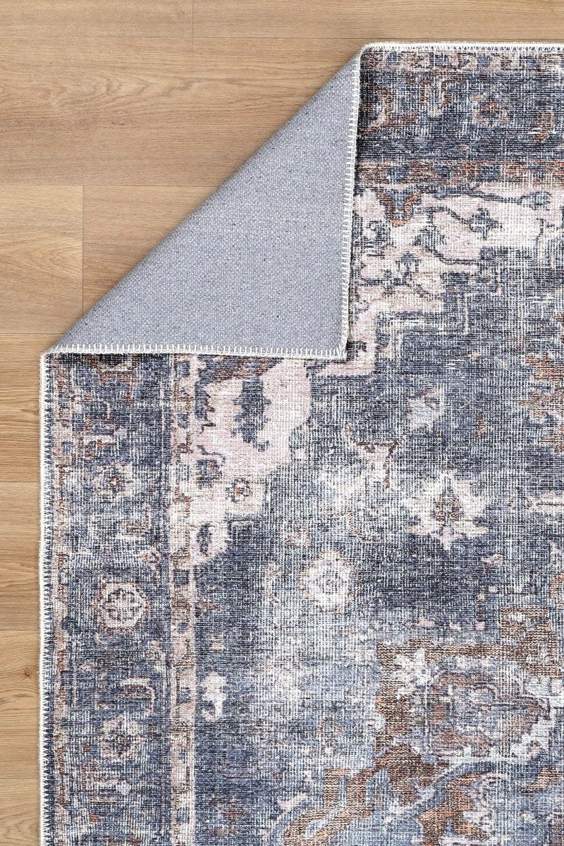 Royal Distressed Vintage Gold Runner Rug