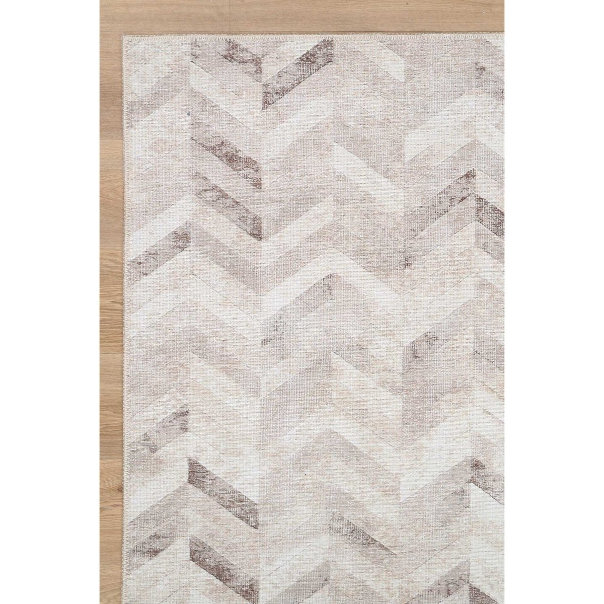 Royal Herringbone Beige Washable Runner