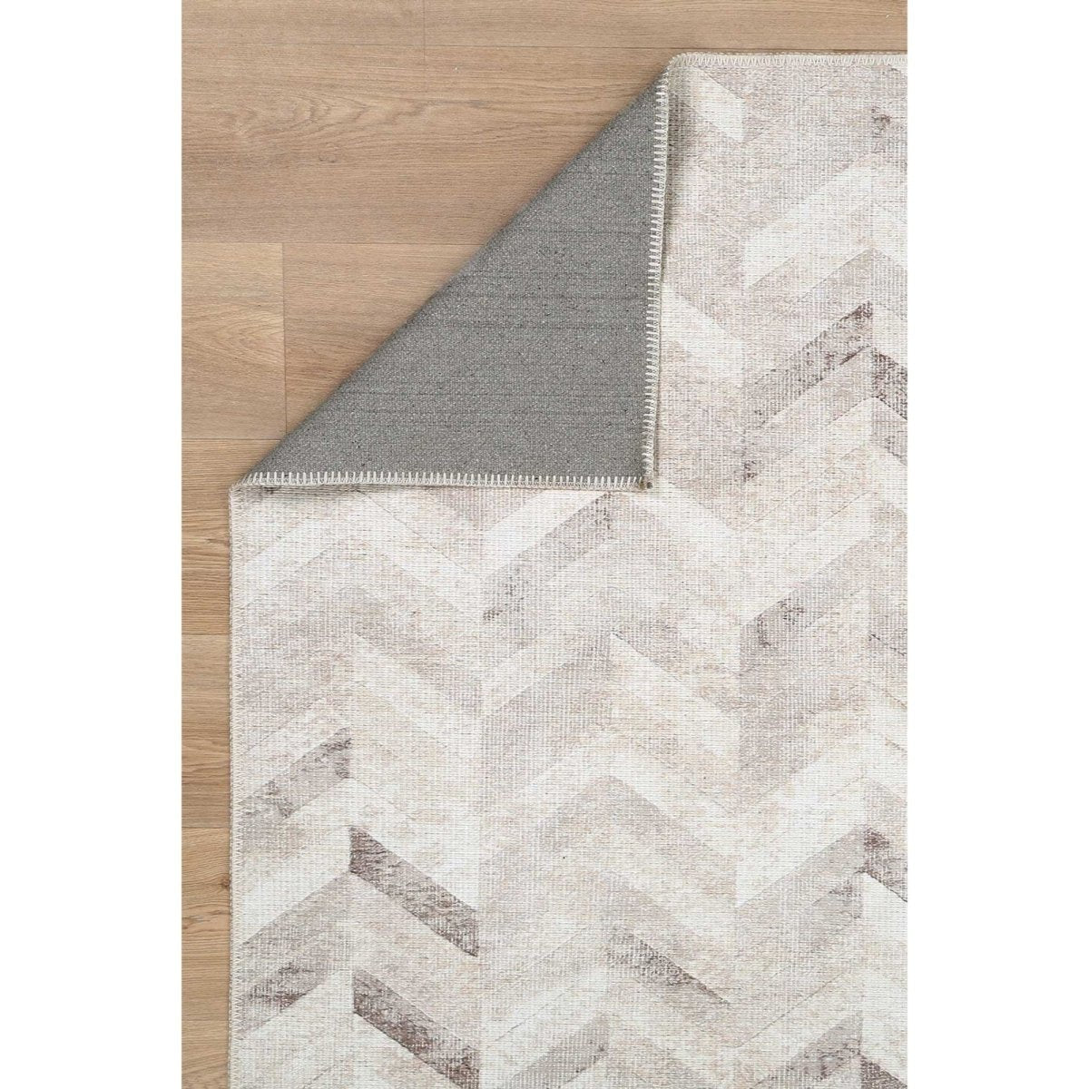 Royal Herringbone Beige Washable Runner