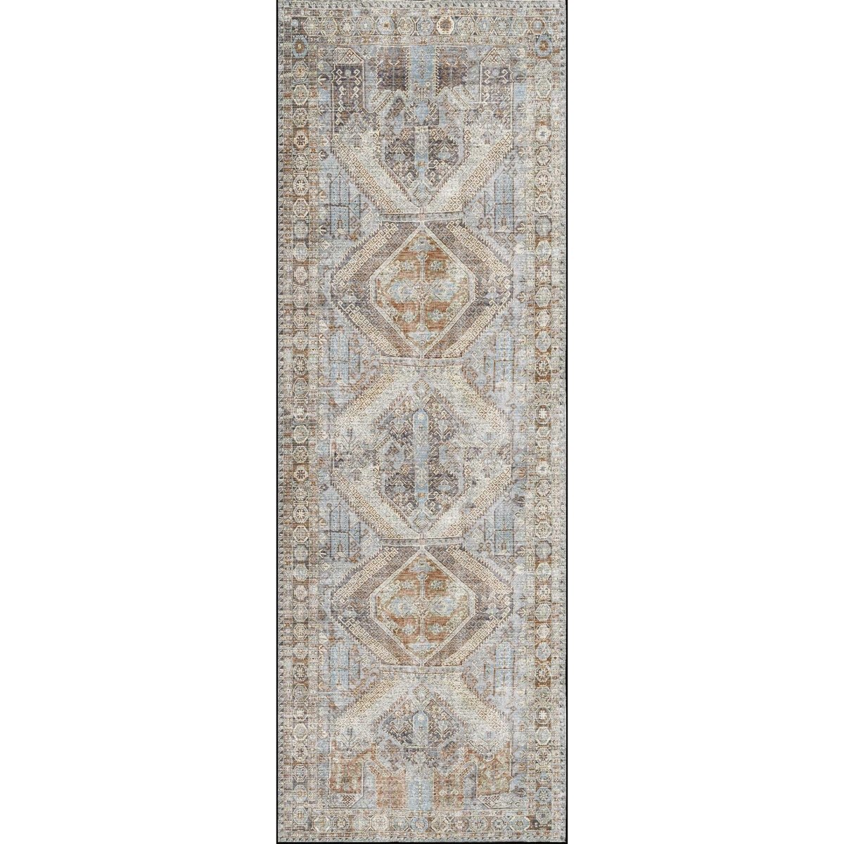 Royal Louvre Blue Washable Runner