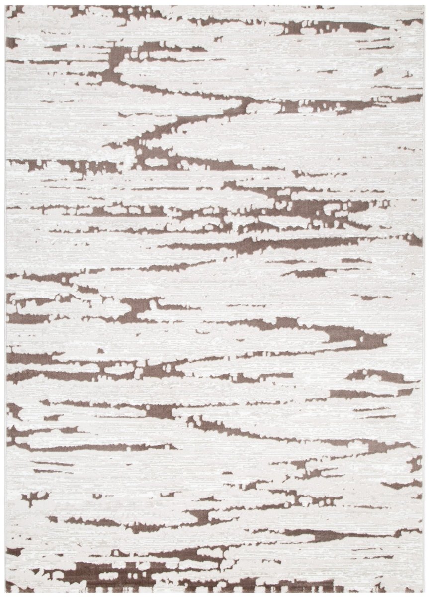 Rumi Abstract Cream Brown Rug