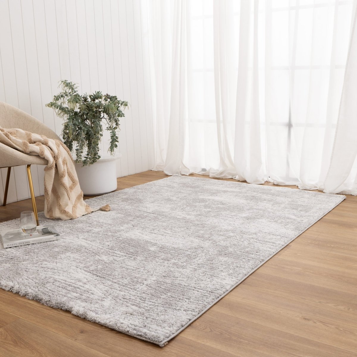 Sable Carved Grey Rug