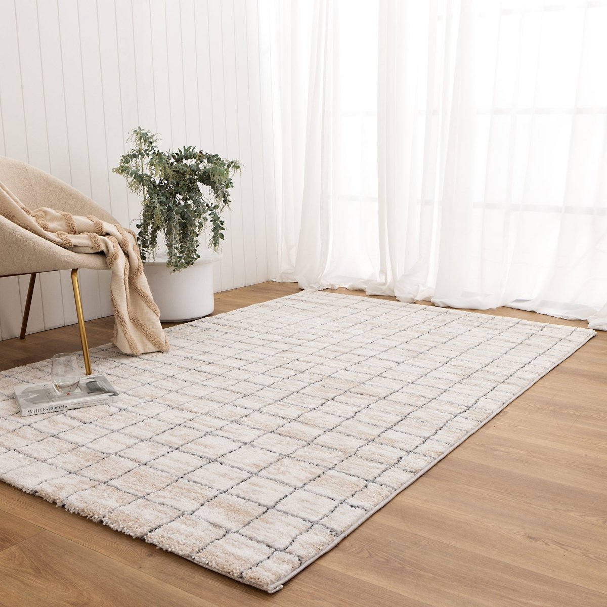 Sable Lines Neutral Rug