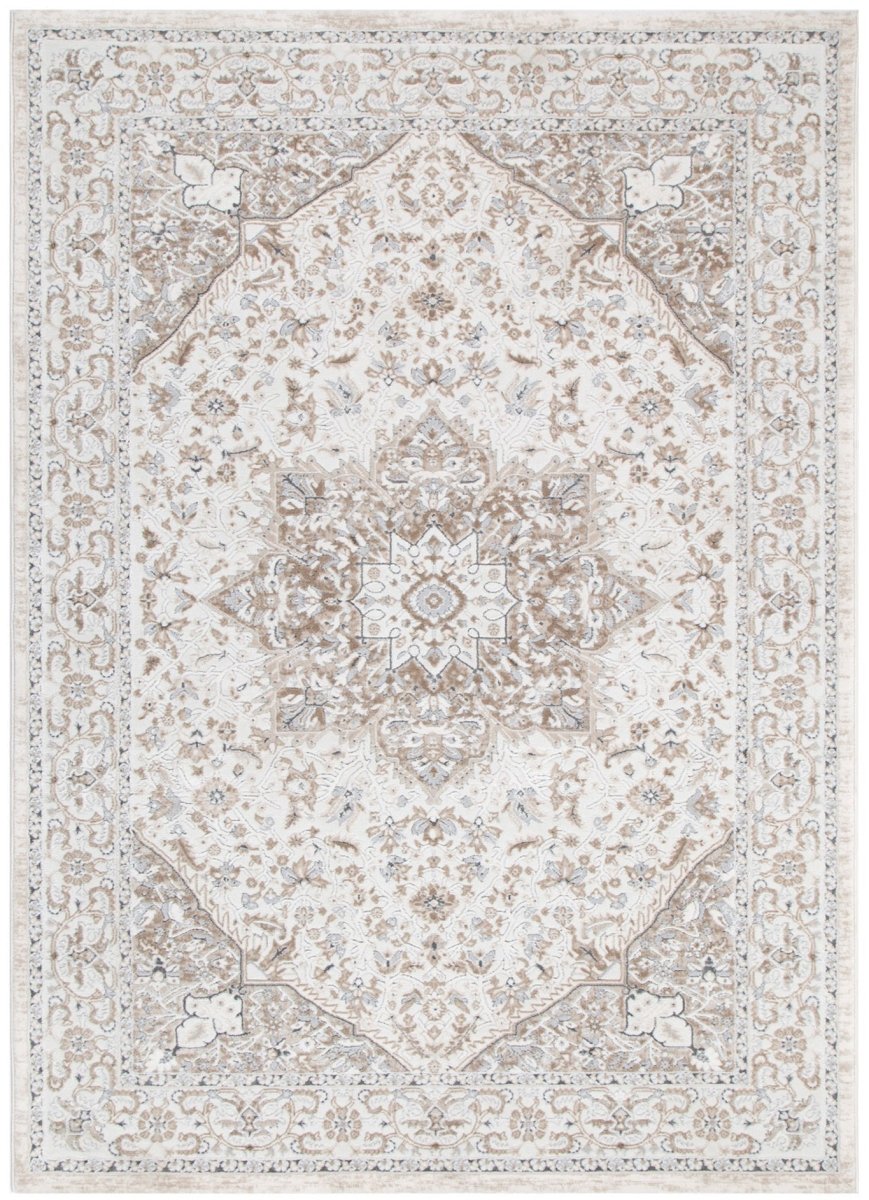 Seren Medallion Cream and Beige Rug