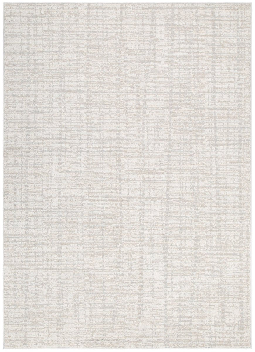 Sierra Distressed Lines Grey Beige Rug