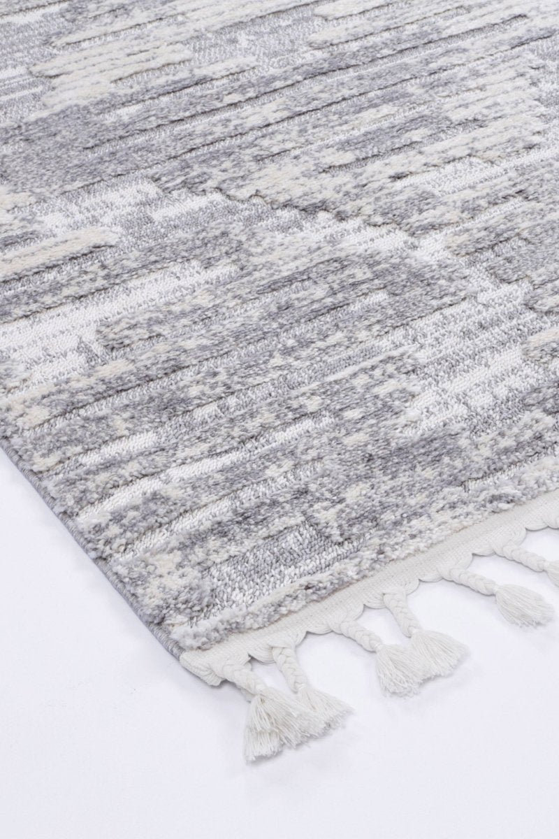 Sleek Ishka Grey Rug Area Rug | Ruggy