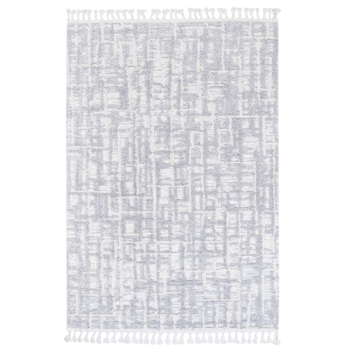 Sleek Kubra Contemporary Grey Rug Area Rug | Ruggy