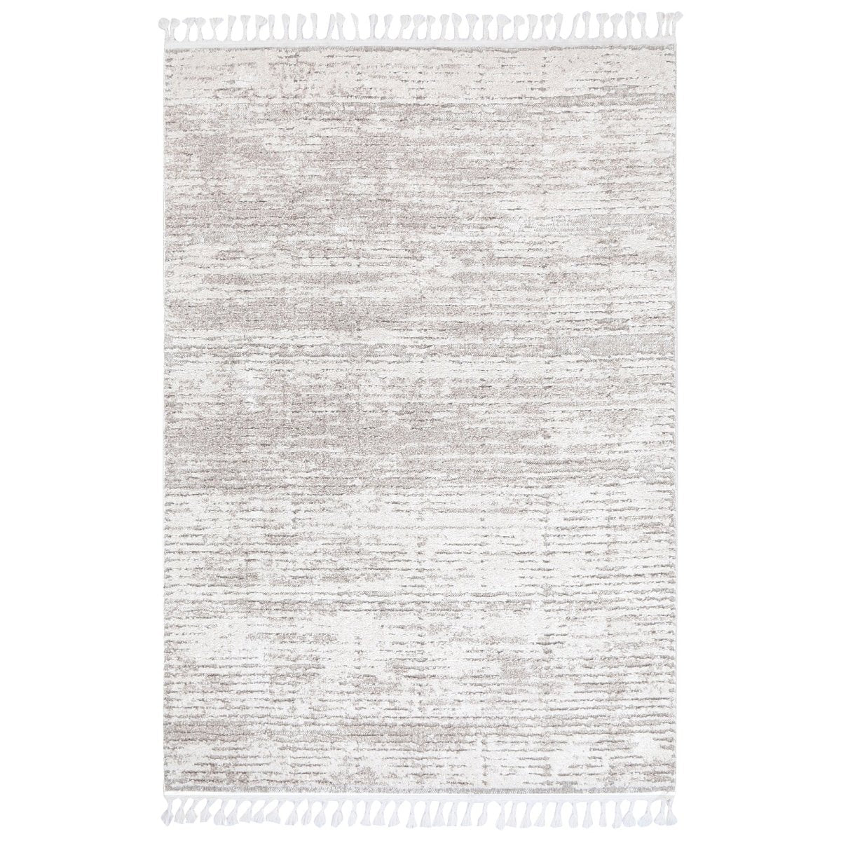 Sleek Rasha Geometric Beige Rug Area Rug | Ruggy