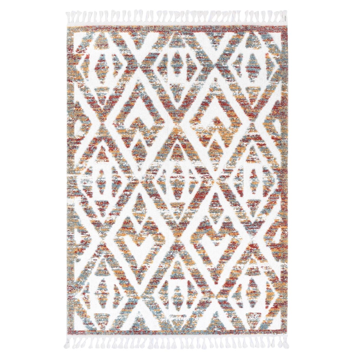 Sleek Safa Geometric Multi Rug Area Rug | Ruggy