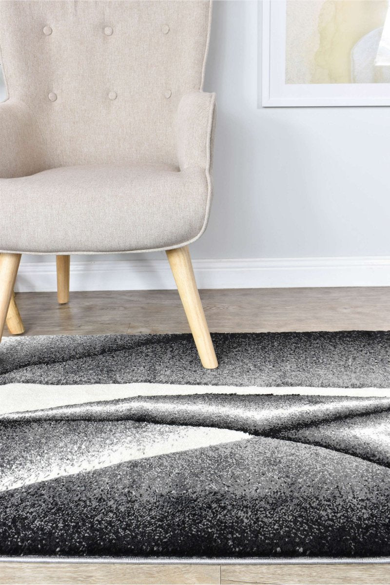 Sol Grey Diagonal Rug