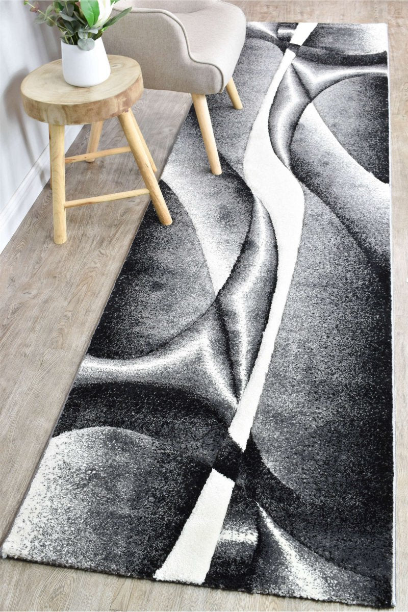 Sol Grey Diagonal Rug