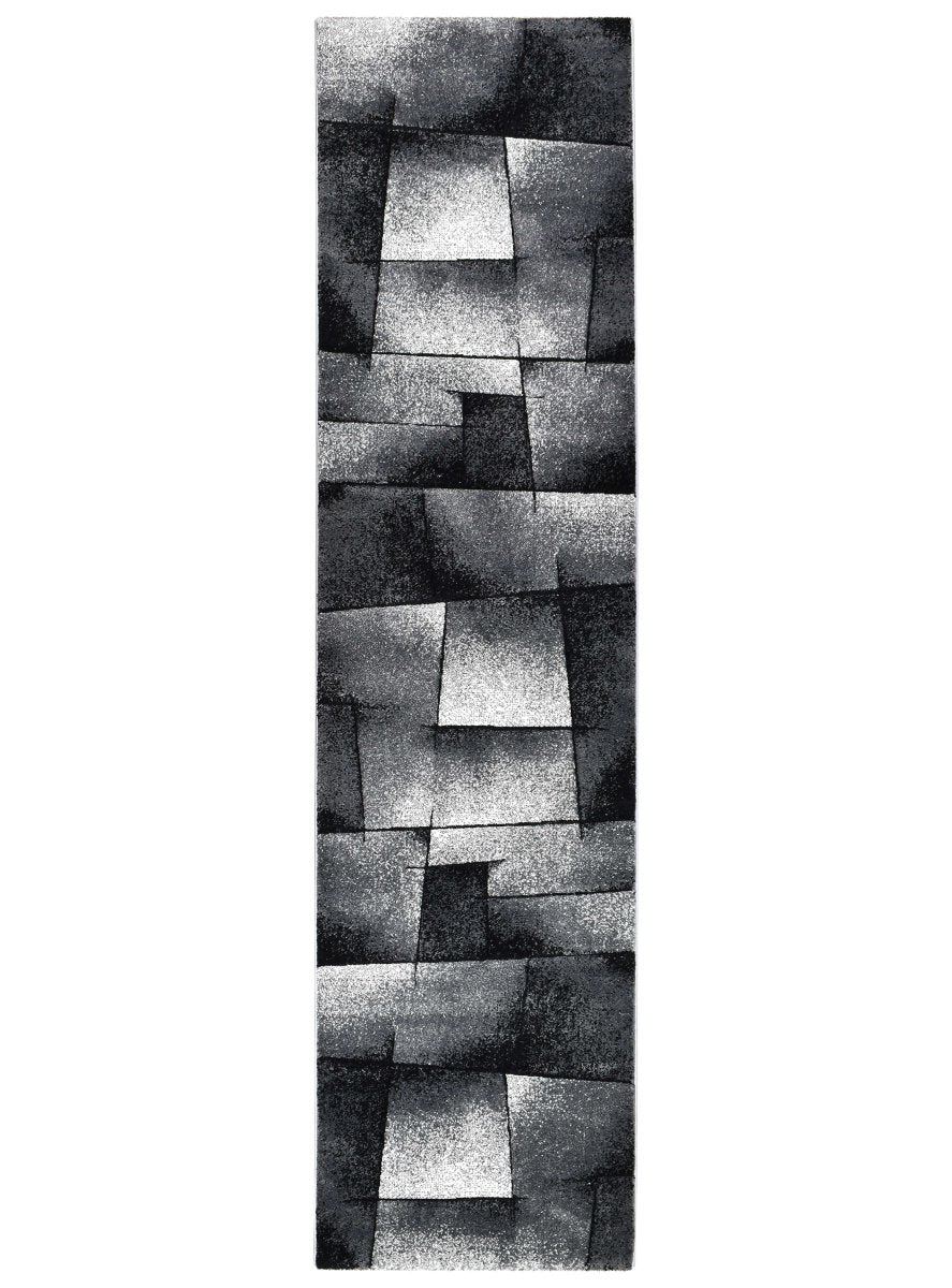 Sol Grey Squares Rug