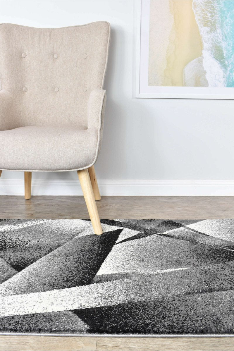 Sol Grey Trigonal Rug