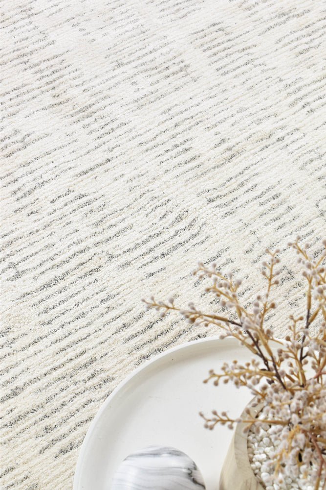 Solana Cream Grey Modern Rug