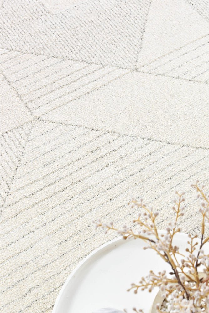 Solana Geoline Natural Modern Rug