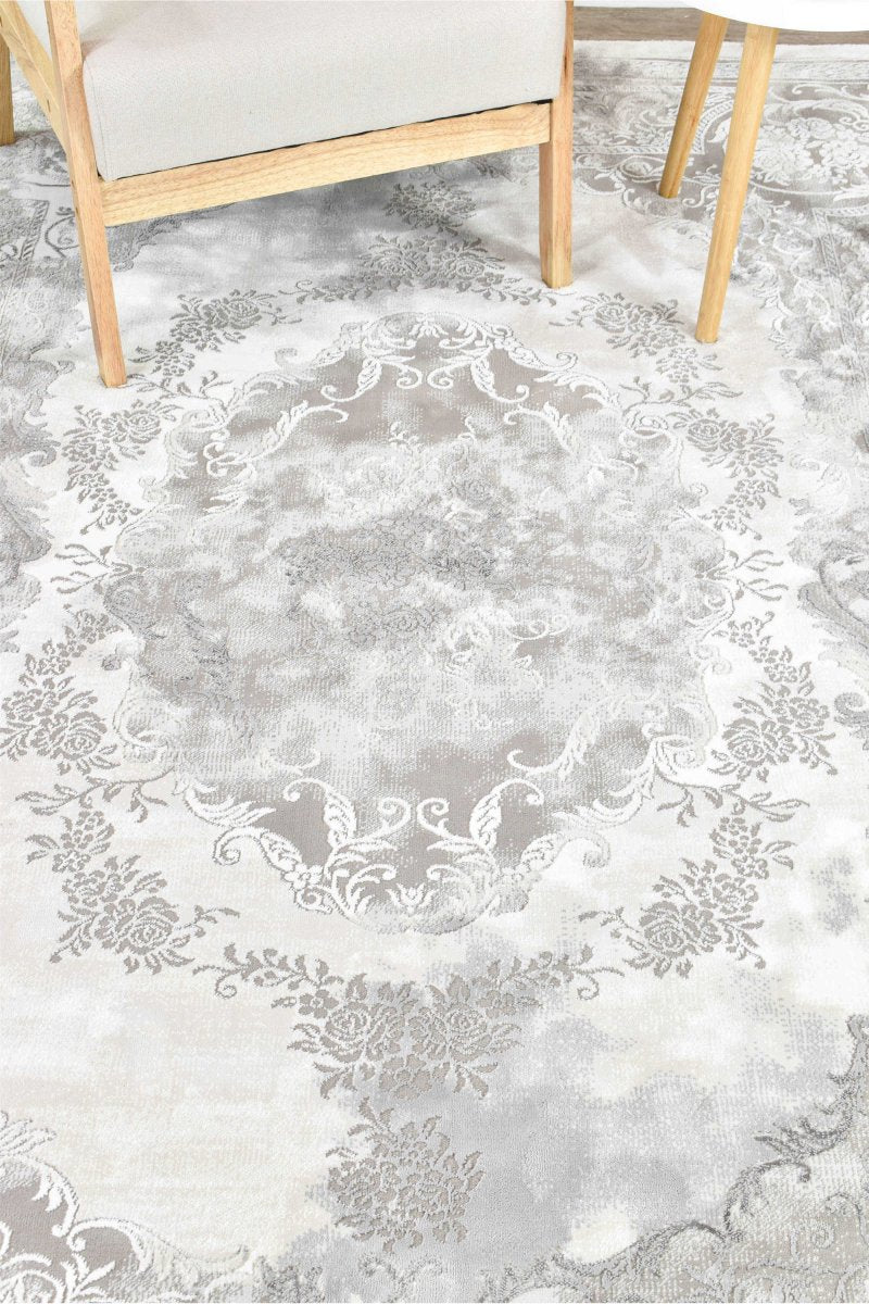 Storm Grey Transitional Rug