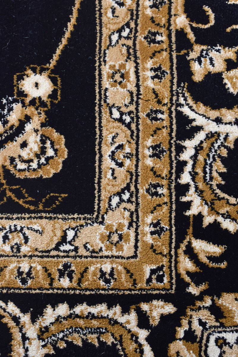 Tamar Floral Black Rug