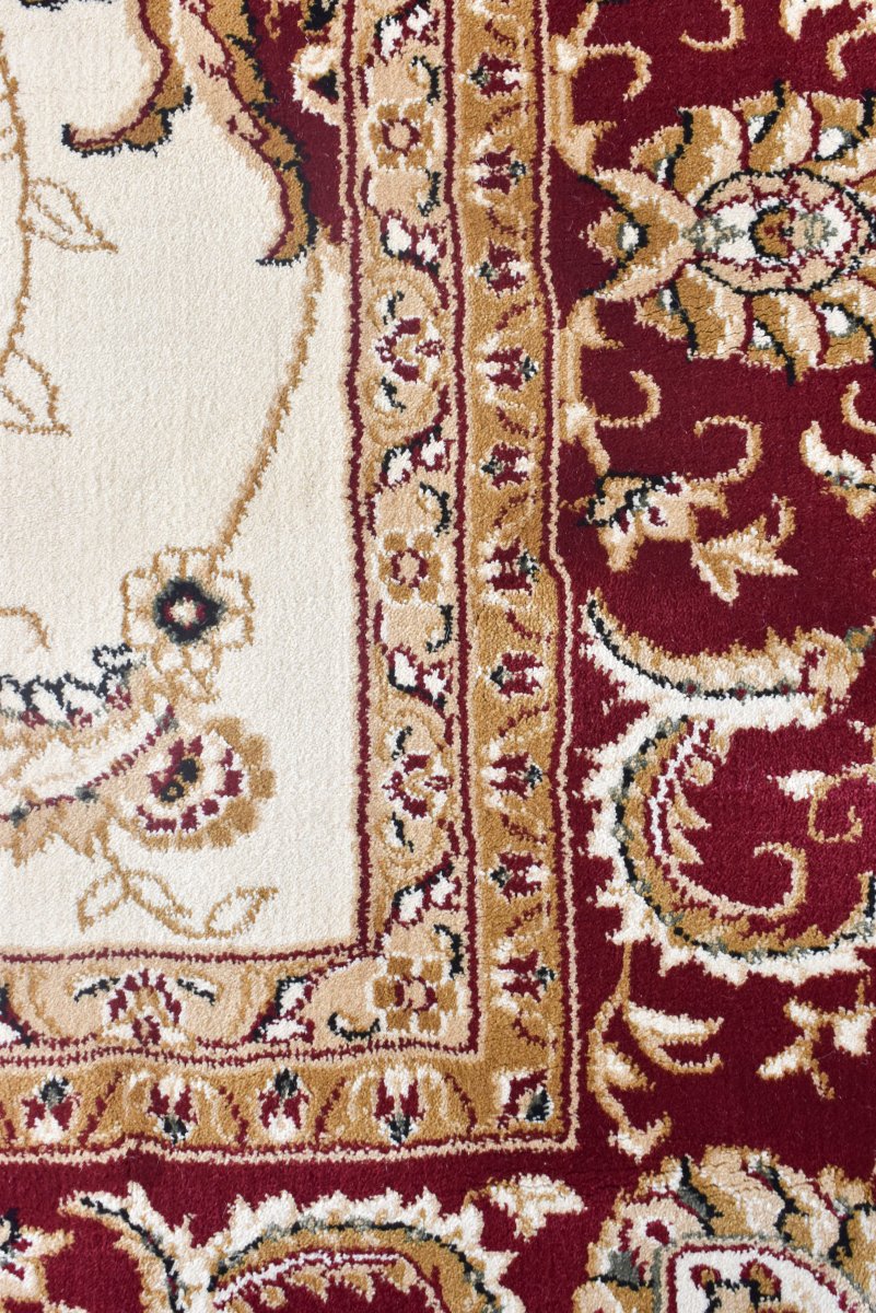 Tamar Floral Cream Red Rug