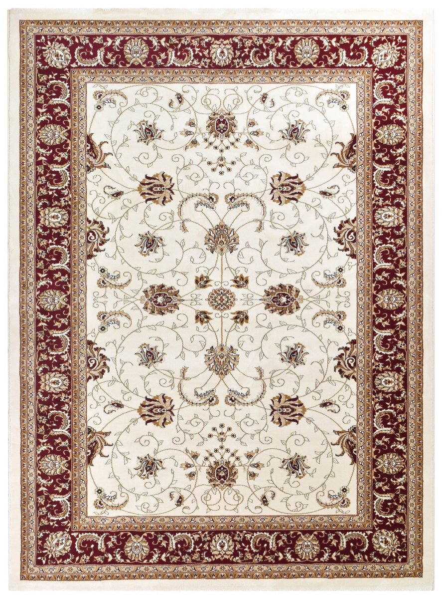 Tamar Floral Cream Red Rug