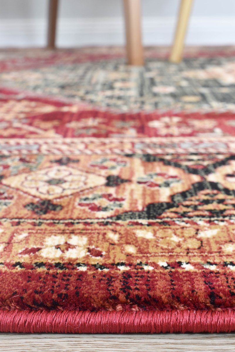 Tamar Red Traditional Rug