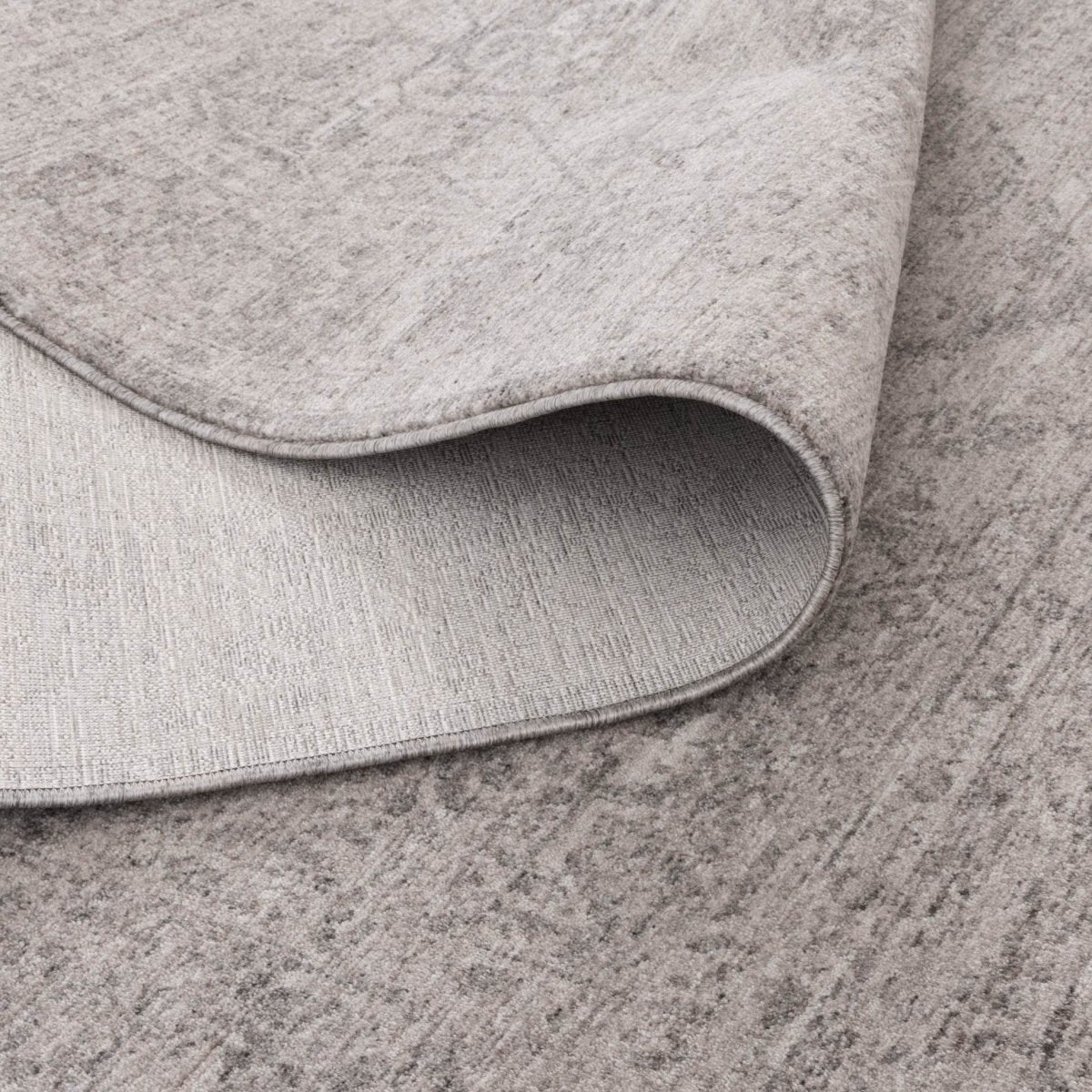 Tarra Distressed Medallion Grey Rug