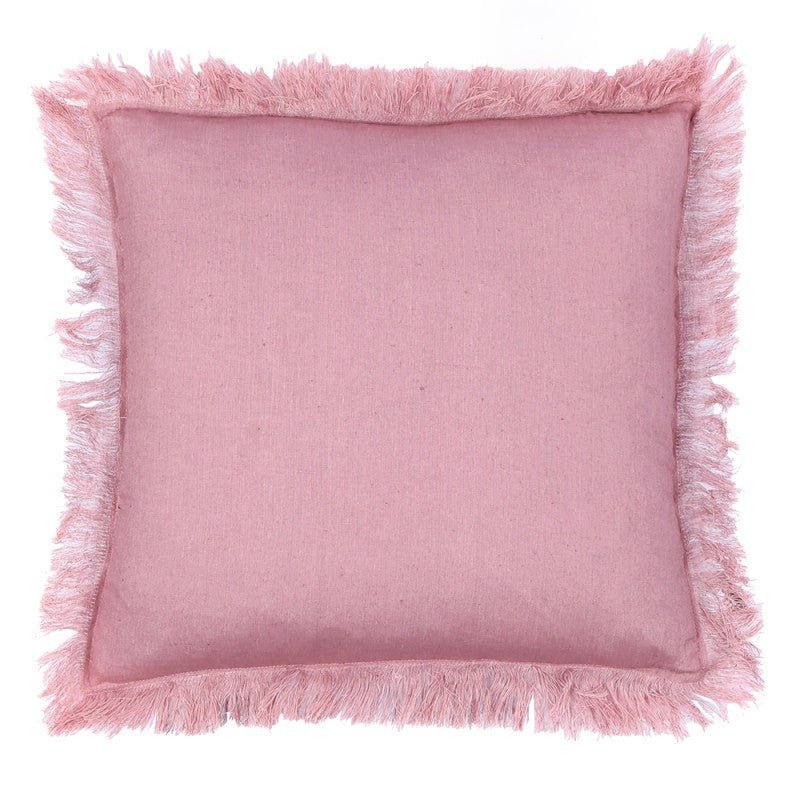 Tassel Rose Cushion 50x50cm CUSHIONS > Cotton_Linen | Ruggy