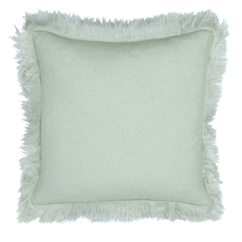 Tassel Sage Cushion 50x50cm CUSHIONS > Cotton_Linen | Ruggy