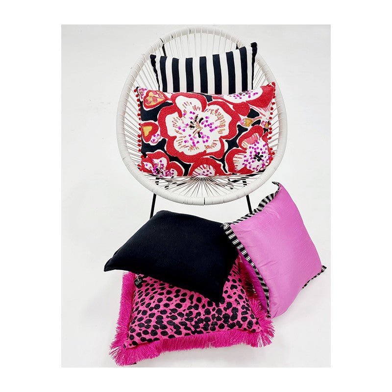 Thai Silk Nova Cushion Wild Orchid Pink Cushions | Ruggy