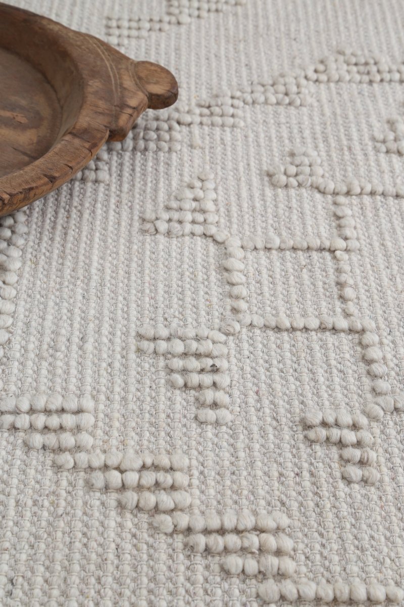 Treasure Ornamental Beige Wool Rug Area Rug | Ruggy