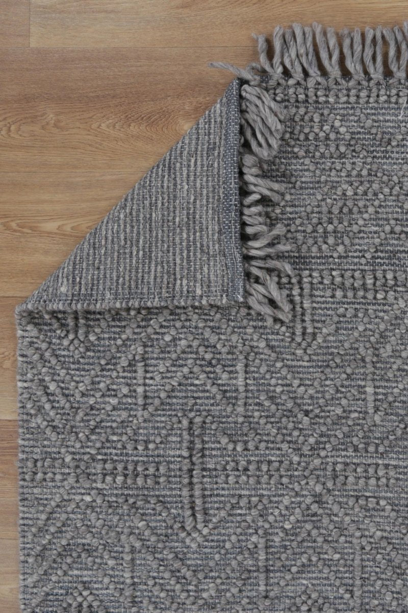 Treasure Tribal Grey Multi Wool Rug Area Rug | Ruggy